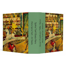 Georges Seurat's The Circus (1891) binders by MasterpieceGallery Georges Seurat's The Circus (1891) binders