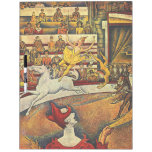 Georges Seurat's The Circus (1891) - Clown & Rider Dry-Erase Whiteboard