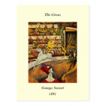 Georges Seurat's The Circus (1891) - Clown & Rider Postcards