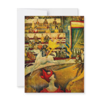 Georges Seurat's The Circus (1891) invitations by MasterpieceGallery Georges Seurat's The Circus (1891) invitations