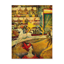 Georges Seurat's The Circus (1891) Postcard