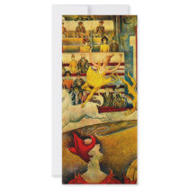 Georges Seurat's The Circus (1891) rack cards by MasterpieceGallery Georges Seurat's The Circus (1891) rack cards