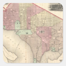 Georgetown and the City of Washington Square Sticker