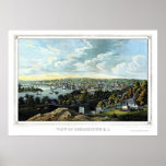 Georgetown, D.C. Panoramic Map - 1855 posters