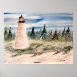 georgetown, sc lighthouse watercolor print
