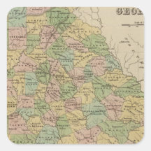 Georgia 10 square stickers
