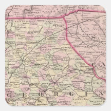 Georgia 12 square sticker
