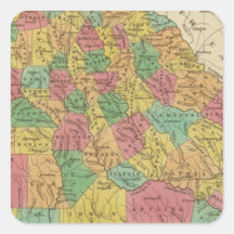 Georgia 9 square stickers