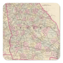 Georgia, Alabama Square Sticker