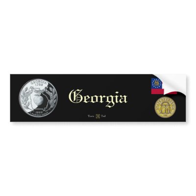 GEORGIA BUMPER STICKERS by TravisTeel