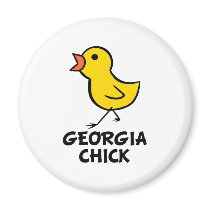 Georgia Chick Magnet by chicktshirts8 Georgia Chick Magnet