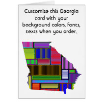 Georgia Customize colorful card how you like