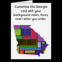 Georgia Customize colorful card how you like