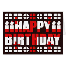 Georgia Flag Birthday Card
