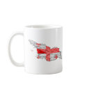Georgia Flag-color Map Customizable Mug by FlagAndMap Georgia Flag-color Map Customizable Mug