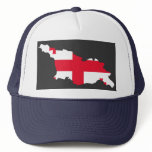 Georgia flag map