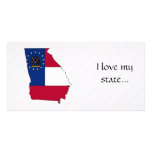 Georgia Flag Map Photo Card