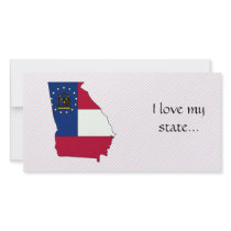Georgia Flag Map photo cards