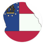 Georgia Flag Map
