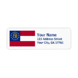 Georgia Flag Return Address Labels