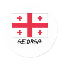 Georgia Flag stickers by flagshirt Georgia Flag stickers