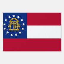 Georgia Flag Yard Sign