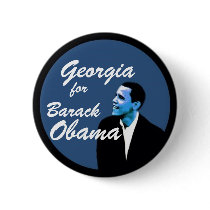 Georgia for Barack Obama buttons by PraiseProducts Georgia for Barack Obama buttons