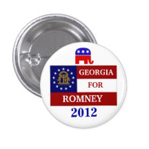 Georgia  for Romney 2012 Pinback Button