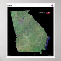 Georgia From Space Poster