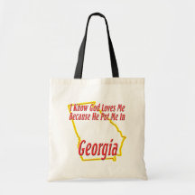 Georgia - God Loves Me Tote Bag