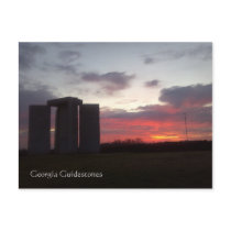 Georgia Guidestone Sunset Postcard