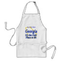 Georgia  It's the Only Place to Be aprons