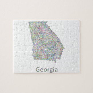 State Of Georgia Jigsaw Puzzles | Zazzle