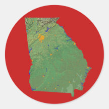 Georgia Map Sticker