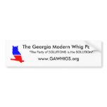 Georgia Modern Whig Party Bumpersticker1