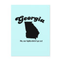 Georgia Motto - No our lights didn't go out postcards