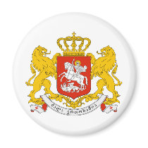 Georgia Official Coat Of Arms Heraldry Symbol Fridge Magnets