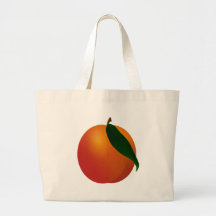 Georgia Peach / Apricot Tote Bags