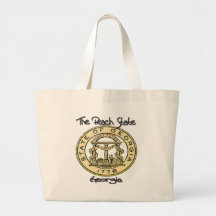 Georgia Peach State Seal Tote Bag