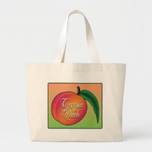 Georgia Peach Tote Bags
