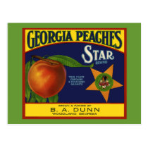 Georgia Peaches Postcards