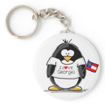 Georgia Penguin Keychains