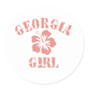 Georgia Pink Girl stickers