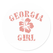 Georgia Pink Girl stickers by repofcountries Georgia Pink Girl stickers