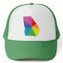 georgia pride. angled. hats
