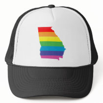 georgia pride. striped. hats