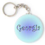 Georgia Rainbow Keychain