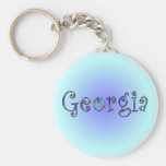 Georgia Rainbow Keychain