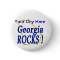 Georgia Rocks ! buttons by TShirtDotCom Georgia Rocks ! buttons