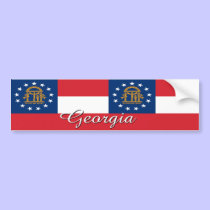 Georgia State Flag Bumper Sticker bumper stickers